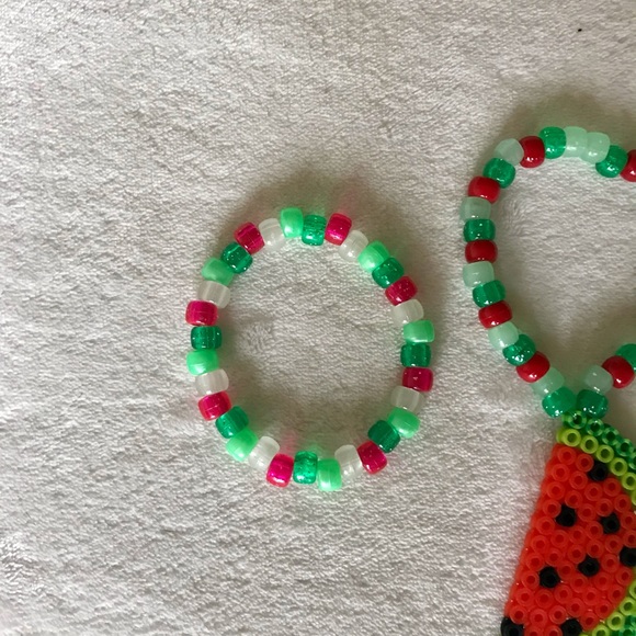 COPY - Watermelon 🍉 Sugar EDM Rave Kandi Bracelets - Picture 3 of 5